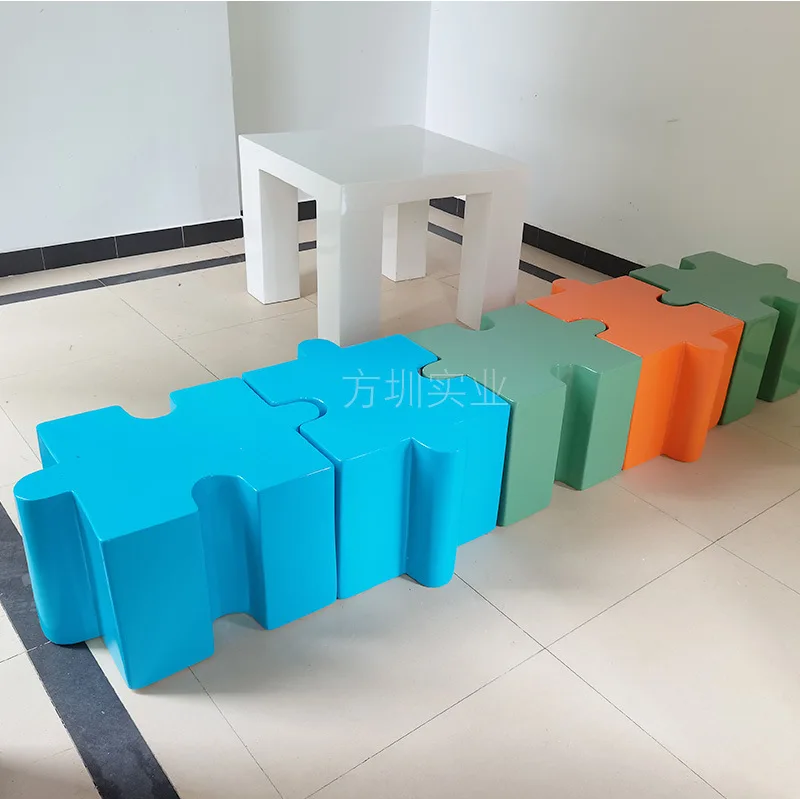 

PYJ FRP table, chair, stool, creative combination splicing, shoe changing stool, indoor simple furniture