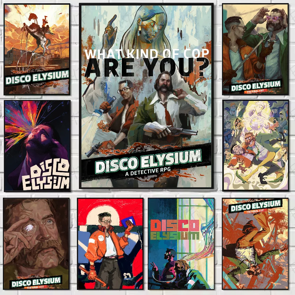 D-Disco Elysium Hot Video Game Poster High Quality Wall Art for Home Office Bedroom Living Room Hallway Bar Perfect Gift Idea
