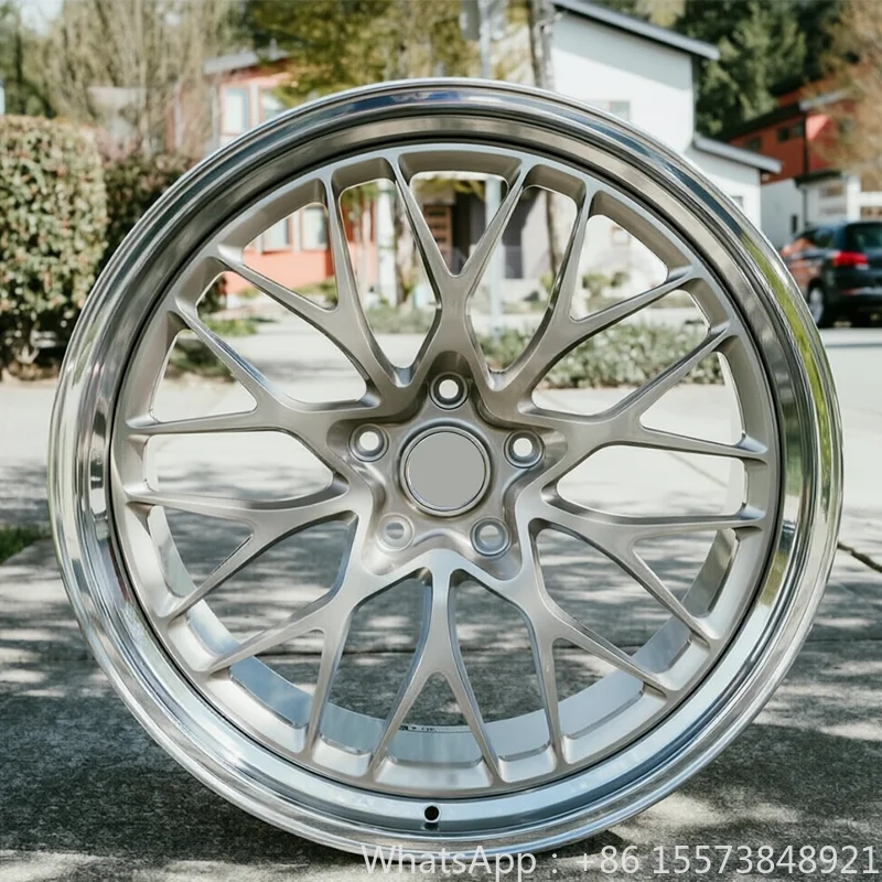 Passenger Car Wheels Custom Polished Forged Wheels 18 19 20 5x112 5x114.3 Mesh Design Car Wheels for 300ZX 280ZX Silvia Laurel