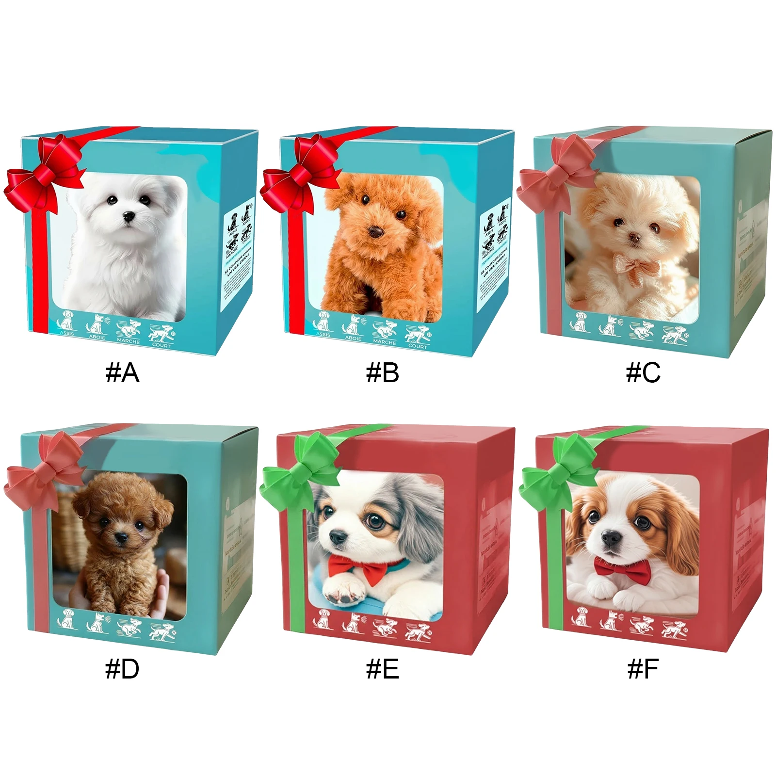 كلب آلي تفاعلي إلكتروني واقعي مع ذيل متحرك للأطفال من سن 3 إلى 6 سنوات