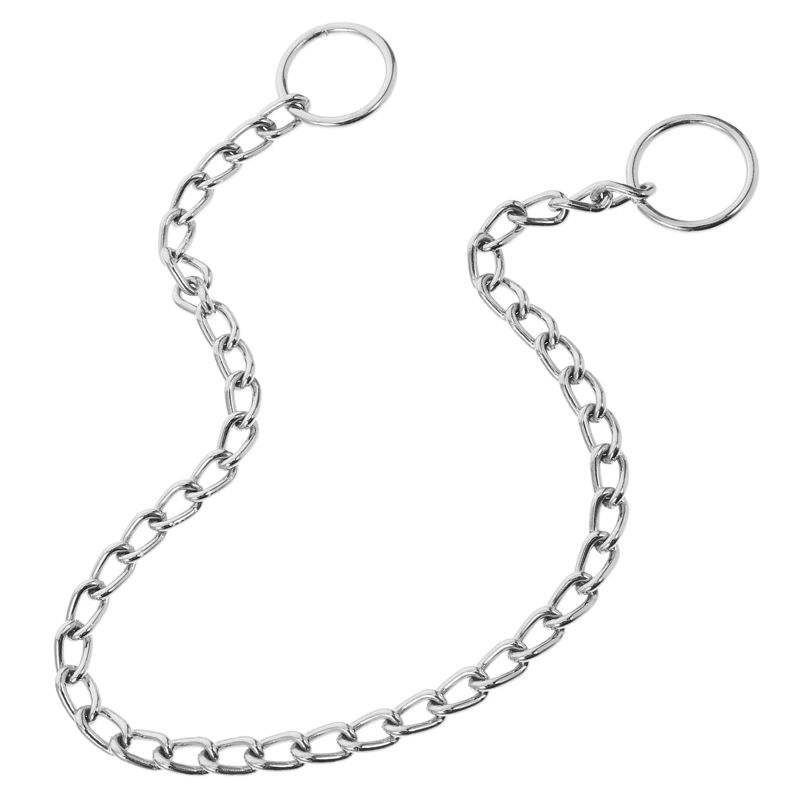 

Chrome Plated Dog Collar Adjustable Metal Chain For Small Dogs Stylish Lightweight Pet Neck Accessory Decorative Choker
