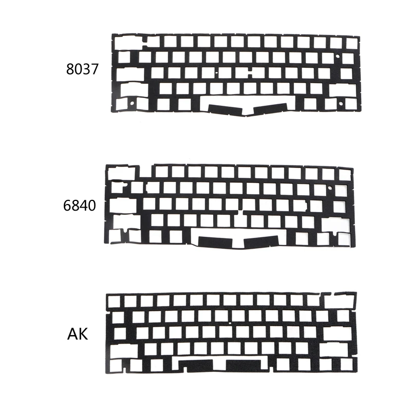 Switch Sound Dampeners Sheet Soft Landing Pads Dimple Foam Sponge Machenical Keyboard silencer Pads (61 Layout 2Pieces) 896C