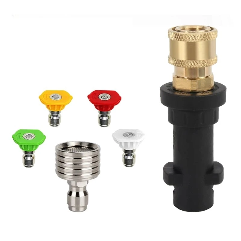 THIVN-Pressure Washer Adapter Kit Quick Connect Set For Karcher K2-K7