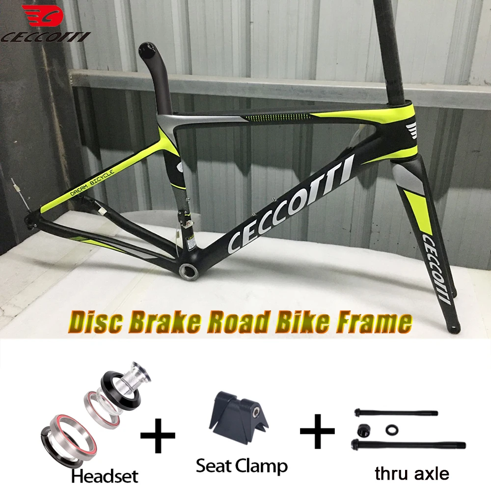 

CECCOTTI RF20 700C Рама шоссейного велосипеда Максимальные шины 25 мм Дисковый тормоз Велосипедная рама Самая легкая карбоновая рама