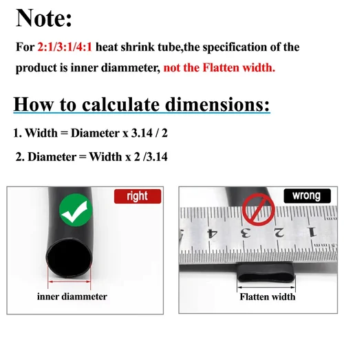 Imagen 2 del producto Tubo termorretráctil 3:1 de 1 ~ 20m con pegamento, diámetro transparente de 1,6 ~ 50mm, funda de envoltura retráctil con revestimiento adhesivo aislado de poliolefina de doble pared