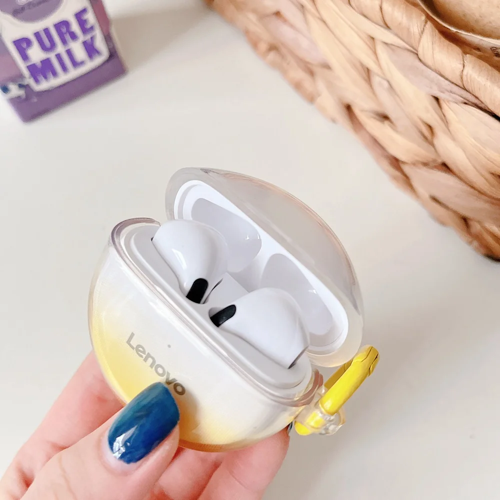 Прозрачный мягкий чехол для наушников Lenovo HT38, чехол для наушников, защитная коробка для Lenovo HT 38, чехол с крючком