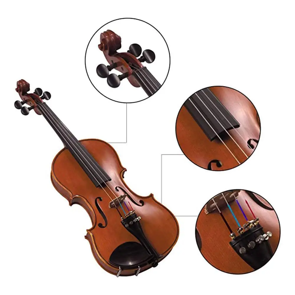 Professional Violin Strings（E-A-D-G）Perfect Replacement Parts Violin Set Common Full Violin String Size Musical Instrument Parts