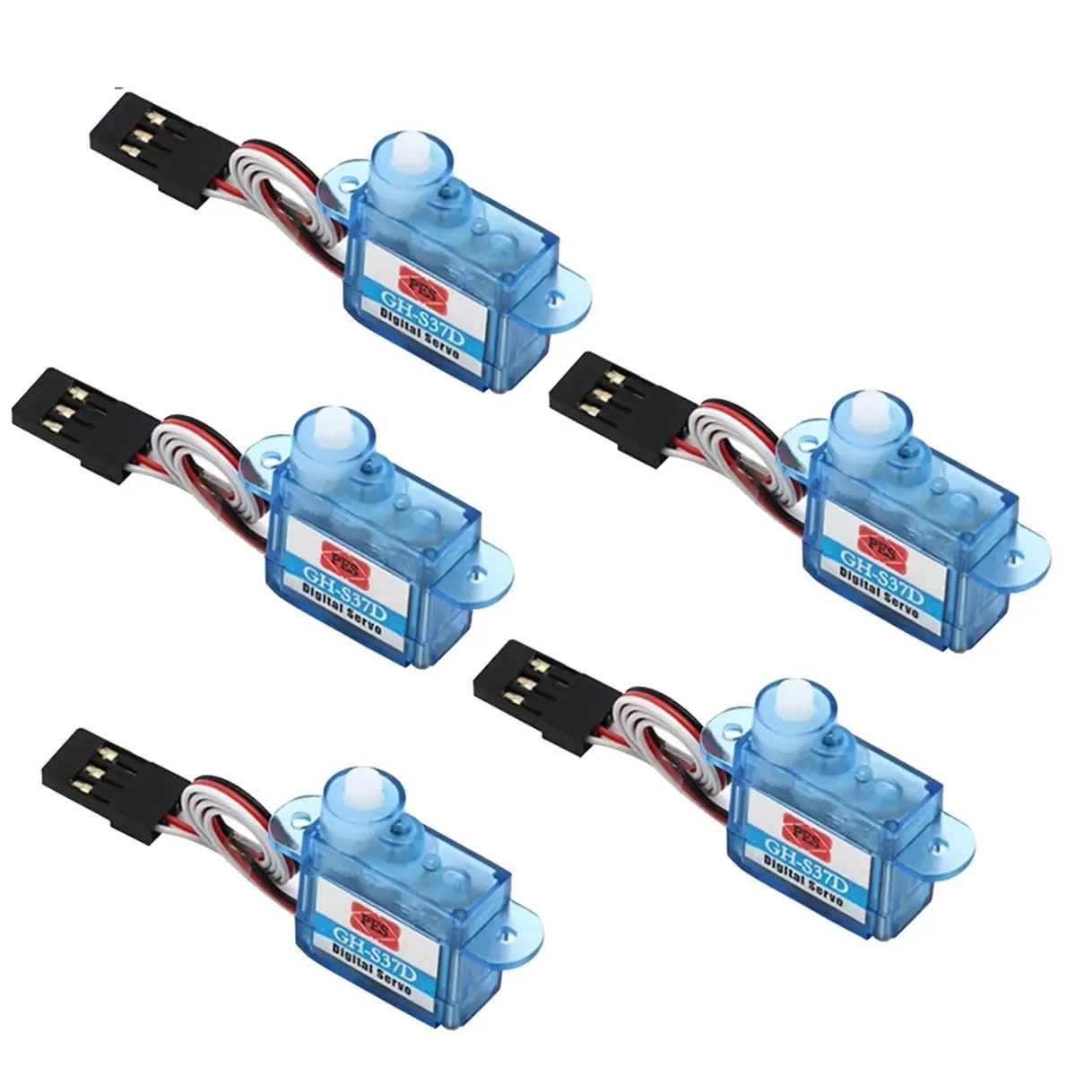 5 Pcs 3.7g Digital Servo Mini Micro Servo Hollow Cup Servo for RC Plane Helicopter Boat Car Parts