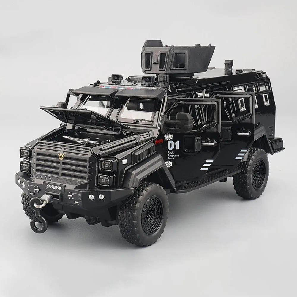 

Масштабная модель саблезуба 1:32 ​ ​ ​ ​ ​ ​ ​ Модель автомобиля, игрушечная, из сплава, бронированная, взрывозащищенная, полицейская машина, с амортизацией, внедорожник, подарок для мальчиков