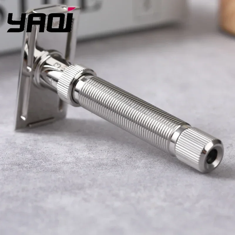 YAQI Ultima Adjustable Safety Razor, Premium Professional Stainless Steel Luxury Grooming Essentials - for Precision Shaving