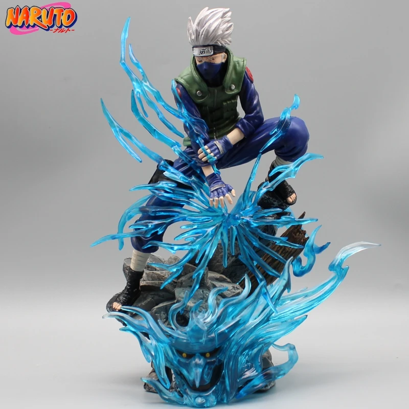 

Naruto Gk Ten Years Of Bairen Studio Balcony Brother Kakashi Chidori Raikiri Special Effects Collect Figures Ornaments Toys Gift