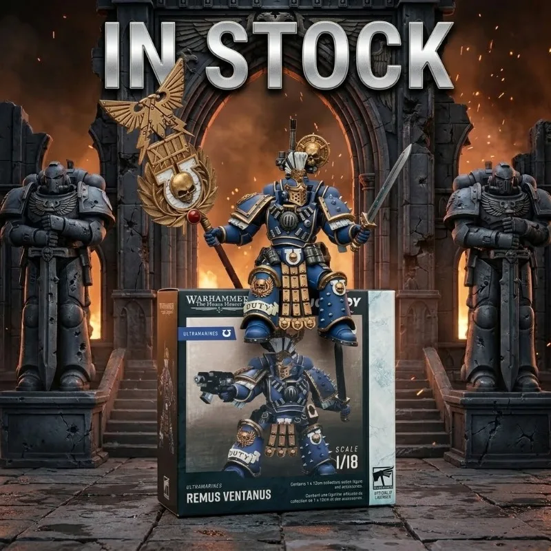 JOYTOY Warhammer 40k 1/18 Action Figures Ultramarines Remus Ventanus in Stock Collect Toy Gifts Model