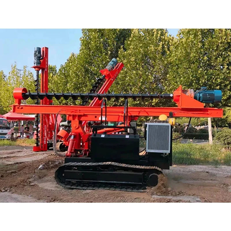 China High Performance Pile Drivers Construction Photovoltaic Pile Driver Machine Drill Rig Piling Driver Price for Spain