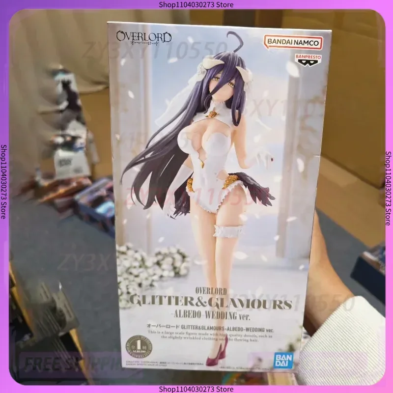 

Japanese Version Of Authentic Bandai Glasses Factory Overlord Shining Charm King Of Death Albedo Wedding Scenery Figure Gift