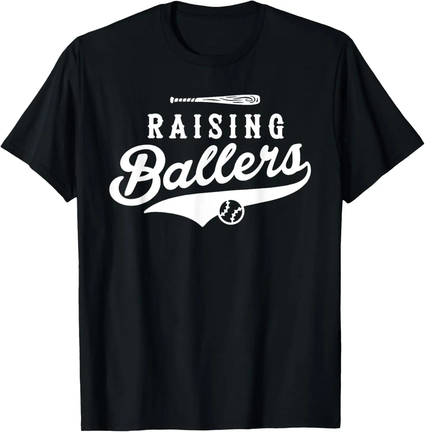 Raising Ballers, Baseball Dad and Mom T-Shirt