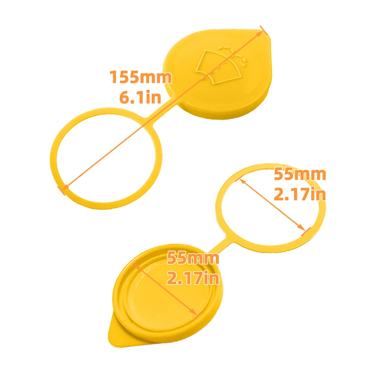 1 Stück Kunststoff-Wischflüssigkeitsbehälterdeckel für Subaru Forester Baja Impreza WRX Outback Legacy, 86615AA060, 86615FJ000 – Detail 6
