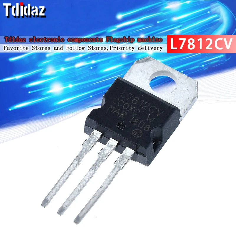 5PCS L7812CV L7812 TO220 7812 LM7812 MC7812 TO-220 New and Original IC Chipset