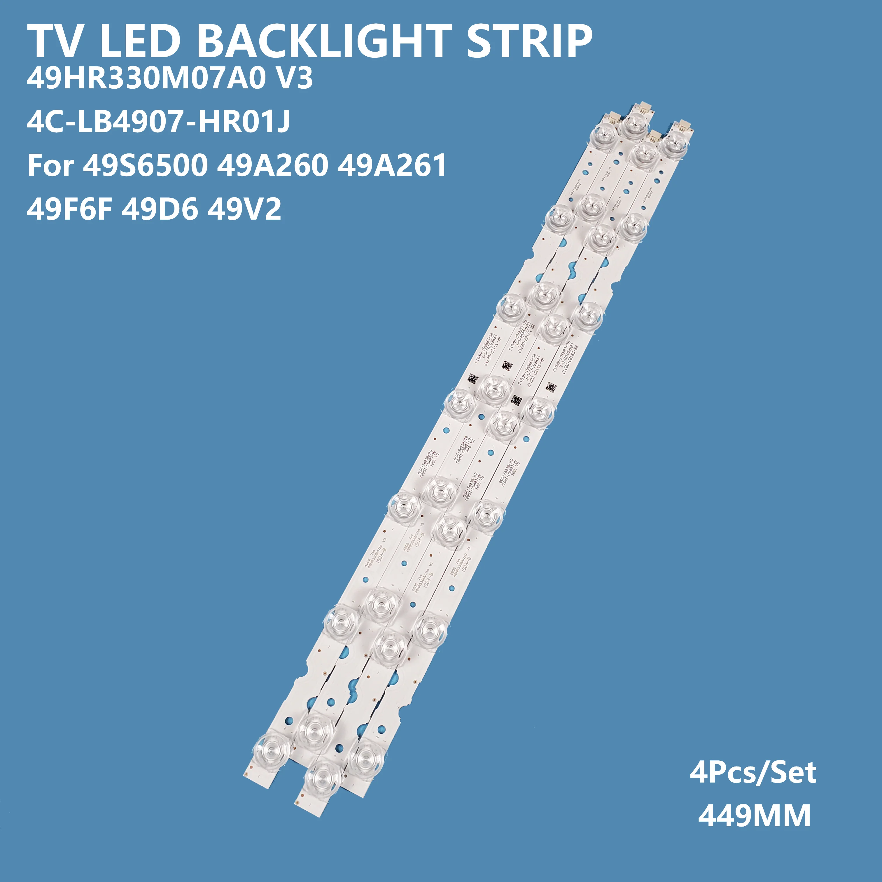 

Фонарь с подсветкой для TCL 49 ''TV 49HR330M07A0 V3 4C-LB4907-HR01J 49A260 49A261 49S2