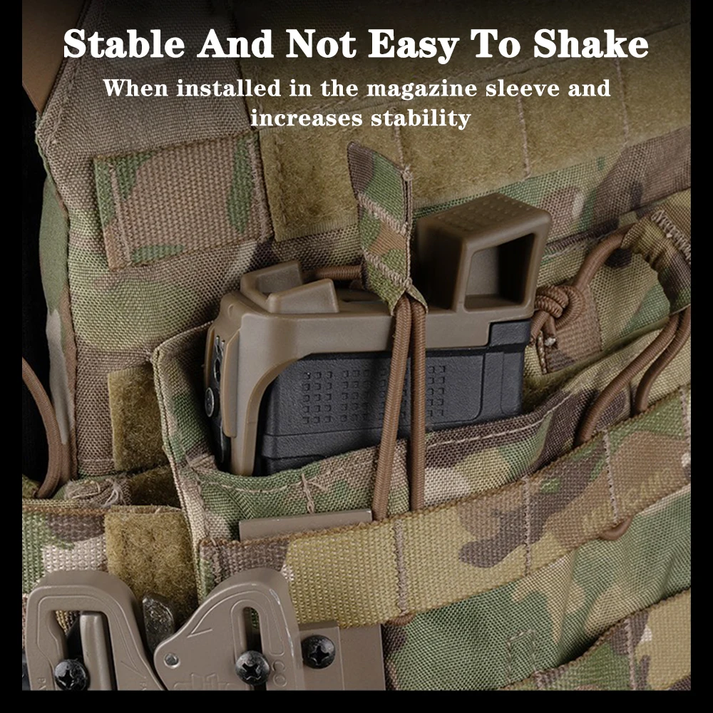 GBB PMAG Magazine Base Easy To Install&Quick Pull,Magazine Bag Accessories/Mono-Pod Prone Support For Tactical Shooting Training