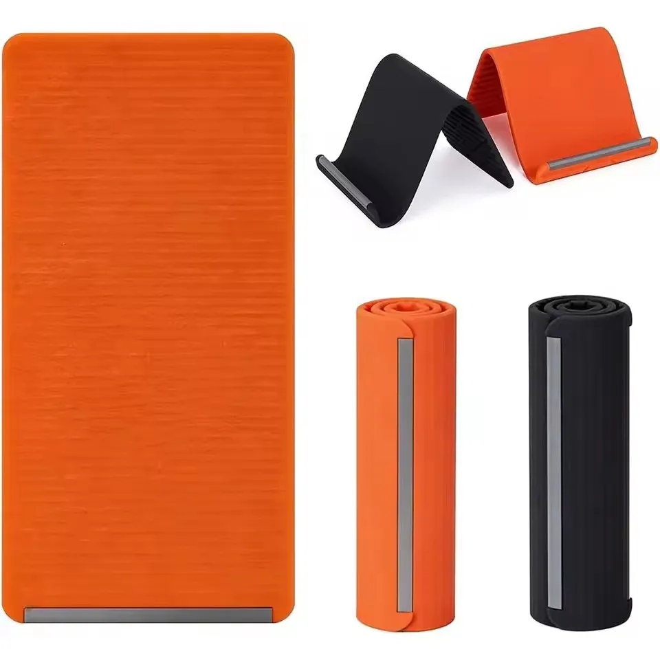 Suporte Universal Dobrável de Silicone Flexível para Celular, Suporte de Mesa Ajustável Multiângulo Dobrável, Suporte Fino Portátil Plano