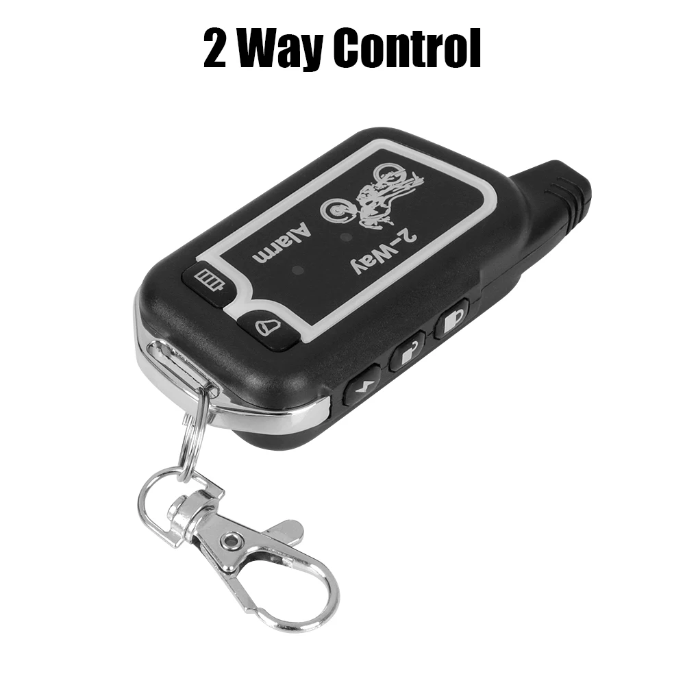 Universal Remote Control 125dB Motorcycle 2 Way Alarm System Anti-theft Protection E-bike Scooter Motorbike Security System 12V