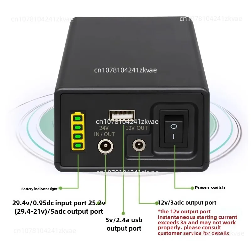 Lithium Battery 24V Large Capacity 12v18650 Battery Small Size High Power 5 Rechargeable Backup Power Supply