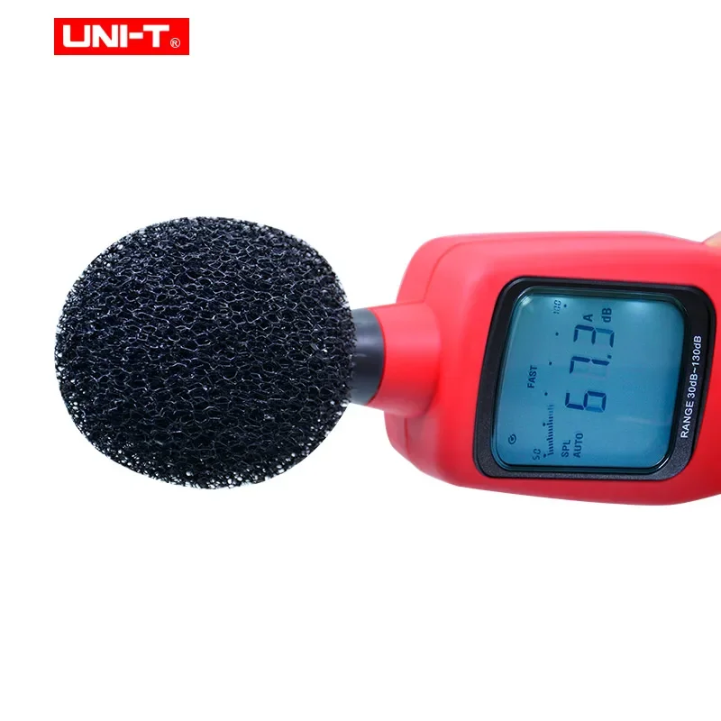 UNI-T UT352 pengukur Level suara Digital, perangkat pengukur desibel 30-130db maksimum/menit dengan lampu latar LCD, detektor Monitor Audio