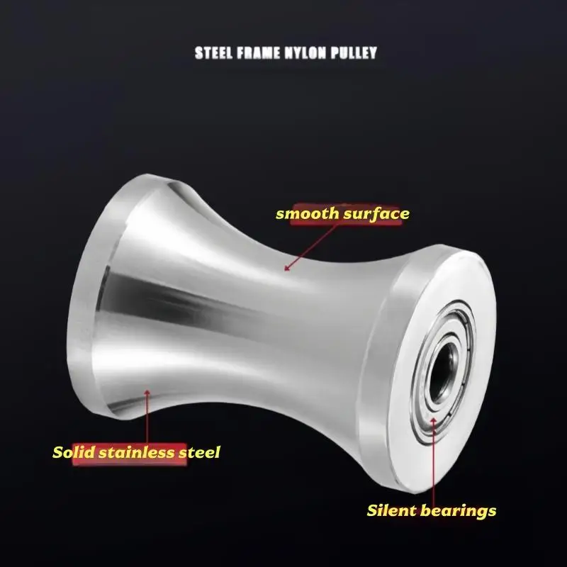 1Pc 304 스테인레스 스틸 U 자형 그루브 기계 장비 베어링 스틸 롤러 베어링 풀리 스틸 와이어 가이드 휠