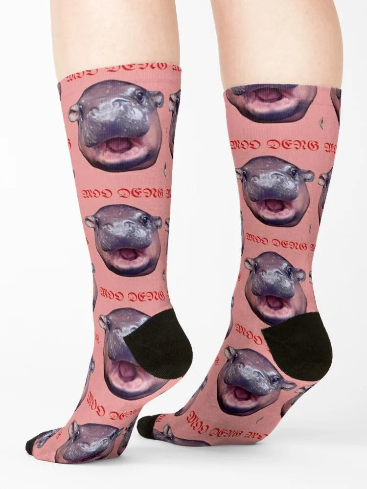 MooDeng Socks new in's Soccer halloween Non-slip Socks Ladies Men's