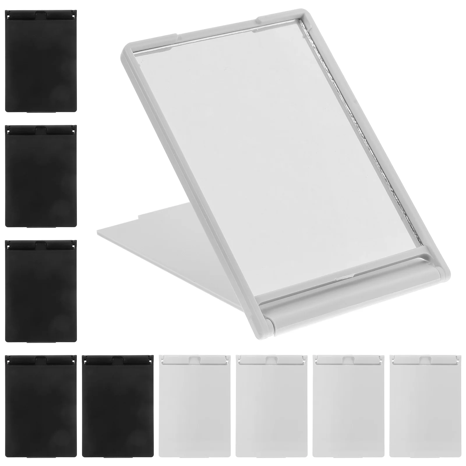 10Pcs Rectangular Makeup Mirror Small Compact Folding Portable Mini Travel Hand Mirror for Purse Small Hand Mirrors