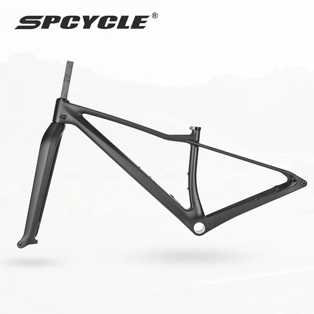 Spcycle 2027 New 32er MTB Carbon Frame 32er Hardtail Mountain Bike Frameset With 32 Carbon Rigid Fork