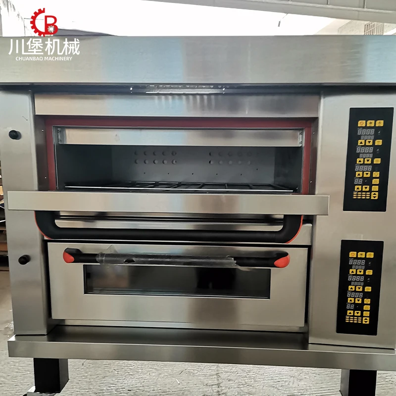 Split-type Countertop Commercial Large-capacity Oven With Upper and Lower Heat for Baking Bread, Burgers, Baguettes, and Toast