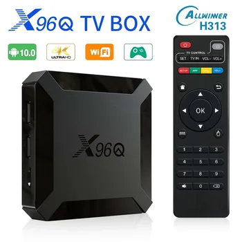 Akıllı TV Çubuğu X96Q Android10 Allwinner H313 Dört Çekirdekli HDR 4K 1080P 2.4G 5G Çift WiFi TV Google YouTube Ağı Medya Oynatıcısı