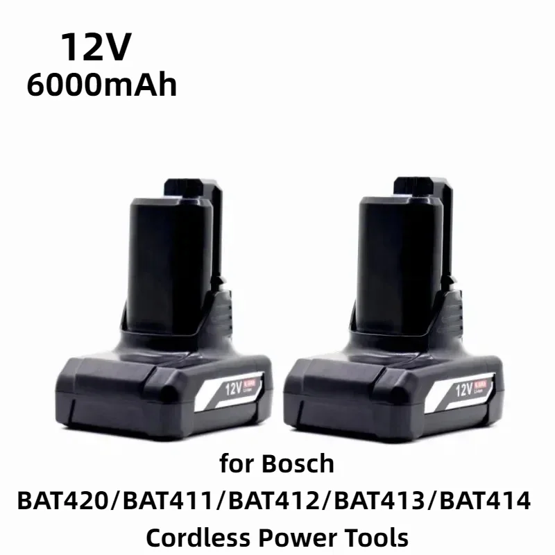 

12V 10.8V Li-ion Battery – High-Capacity Accessory Replacement for Bosch BAT420/BAT411/BAT412/BAT413/BAT414 Cordless Power Tools