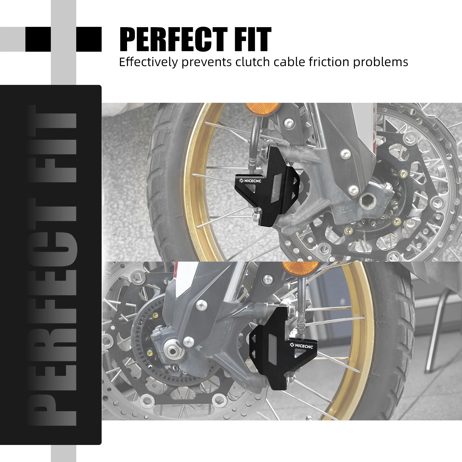 For Honda CRF1100L Africa Twin/ CRF1000L Motorcycle Front Brake Caliper Guard CRF1100L Africa Twin Adventure Sports /DCT 21-2025