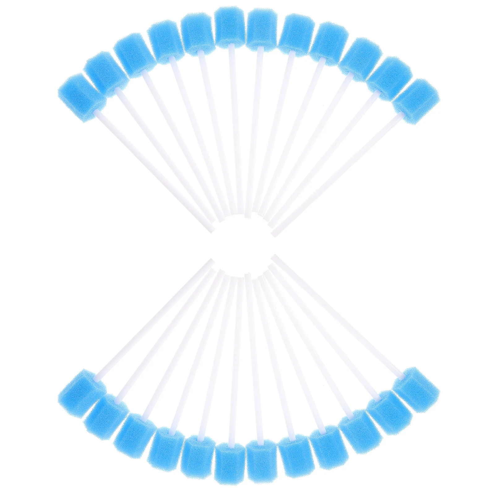 Genezed Wattenstaafjes Wattenstaafjes 100 Pcs Monduitstrijkjes Ouderen Wegwerp Sponsstok Mondverzorging Spons Tandreiniging