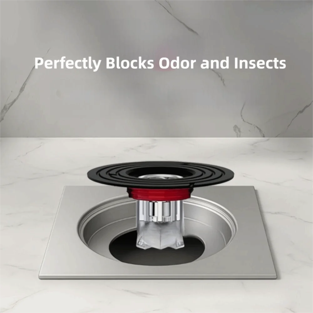 Premium Anti-Odor Floor Drain Strainer Drainage Universal Fit Drain Cover Plug No Smell Bathroom Floor Drain Toilet