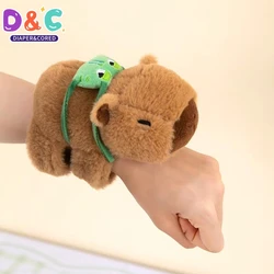 Kapibara Plush Doll Lying on The Hands of Kapi Bara Water Dolphin Doll Doll Doll Wrist Snap Ring Toys Plush Toys