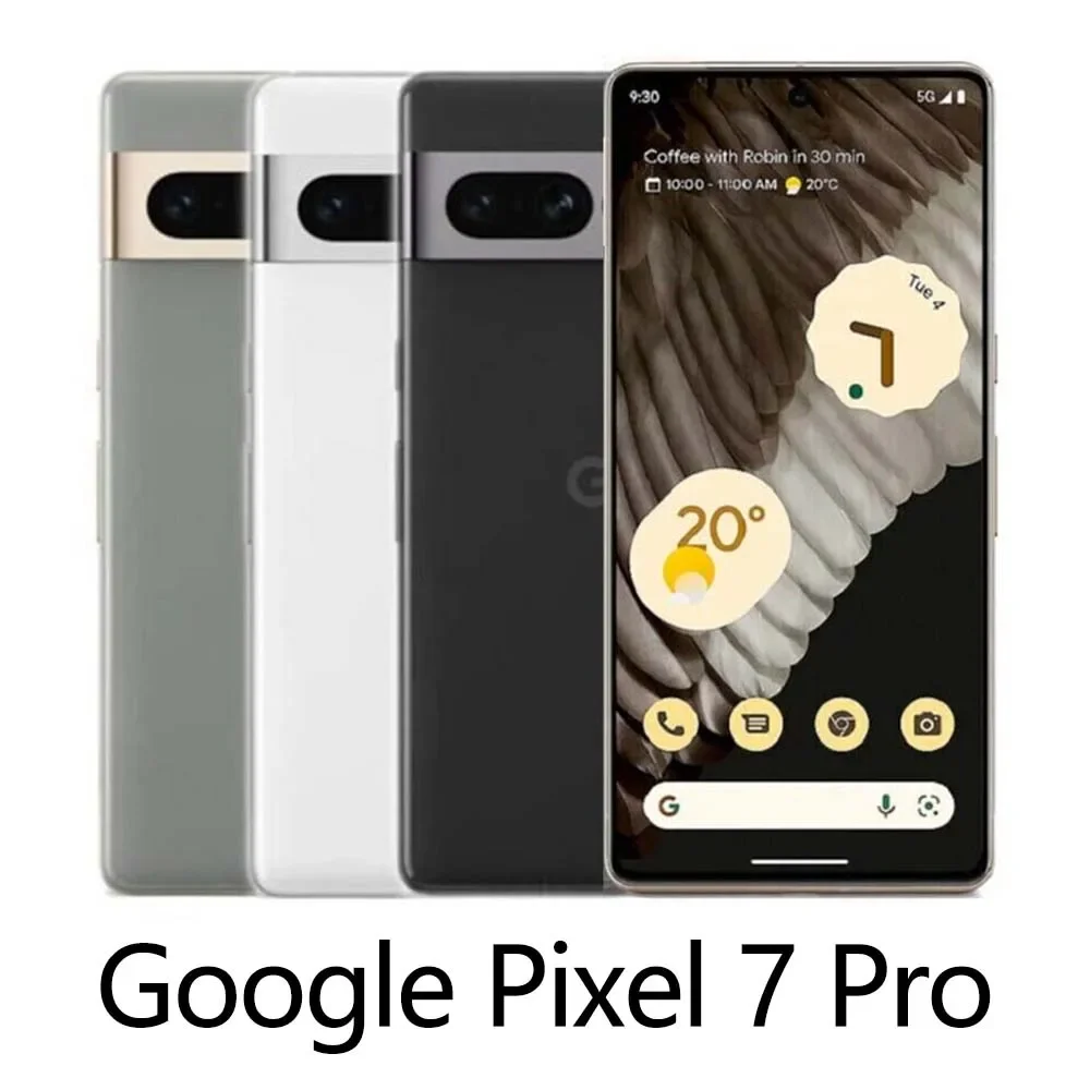 Google Pixel 7 Pro ปลดล็อกเดิม 128GB/256GB 5G 6.7 "Google Tensor G2 Octa-Core 12GB RAM 50MP และ 48MP NFC eSim 7pro โทรศัพท์มือถือ