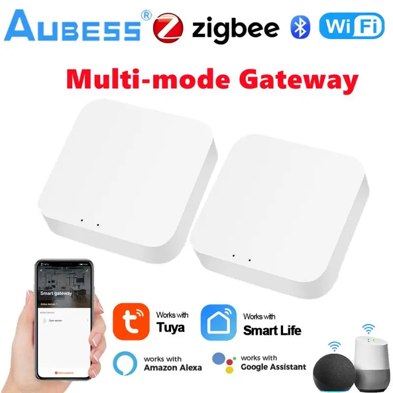 Tuya ZigBee Multi-mode Gateway Hub Smart Home WiFi Bridge Bluetooth Mesh Smart Life Remote Control Works With Alexa Google Home