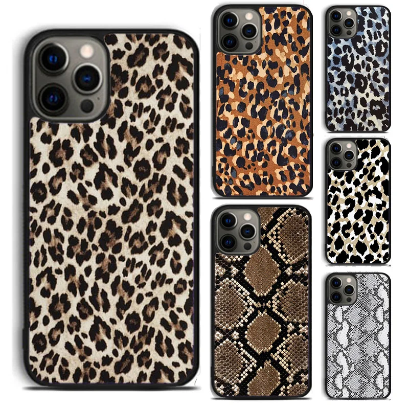 Leopard print Pattern Tiger phone Case Cover For iPhone 16 15 14 Plus XR XS Apple 11 12 13 mini Pro Max coque