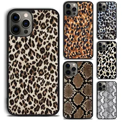 Leopard print Pattern Tiger phone Case Cover For iPhone 16 15 14 Plus XR XS Apple 11 12 13 mini Pro Max coque