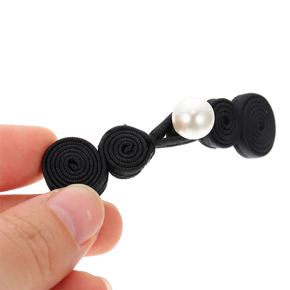 

12 Pairs Chinese Knot Buttons Cheongsam Frog Closures Polyester Cape Coat Sewing DIY Clothes Clasp Accessories