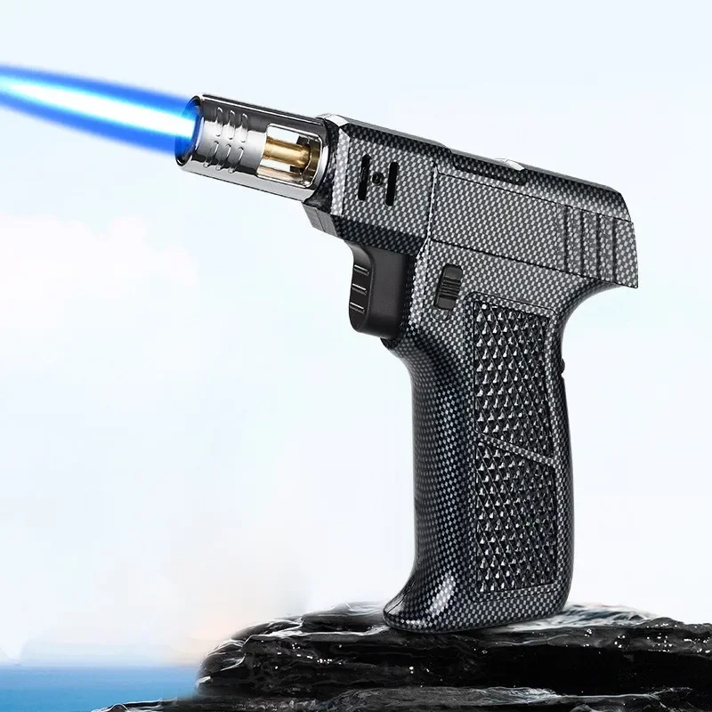 New High Temperature Spitfire Gun Home Kitchen Barbecue Baking Direct Blue Flame Inflatable Lighter