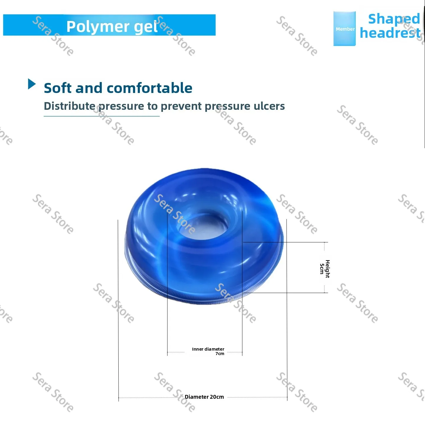 For Medical Adult Headrest Surgery round Cushion Children Top Cuft Polymer Gel Anti-Decubitus Mattress