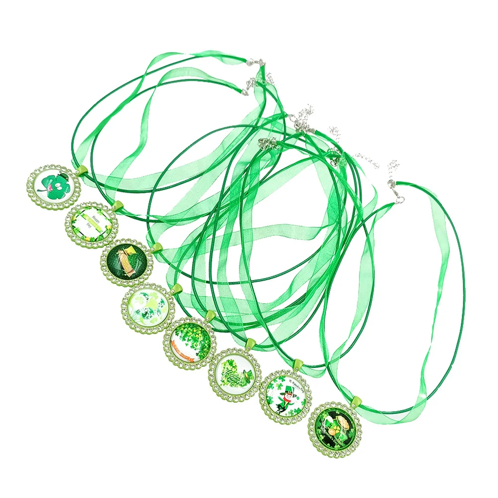 

St Patrick's Day Necklace Decorative Chokers Girls Children Necklaces Fashion Accessories Beautiful Jewelry Gift Sweet Style
