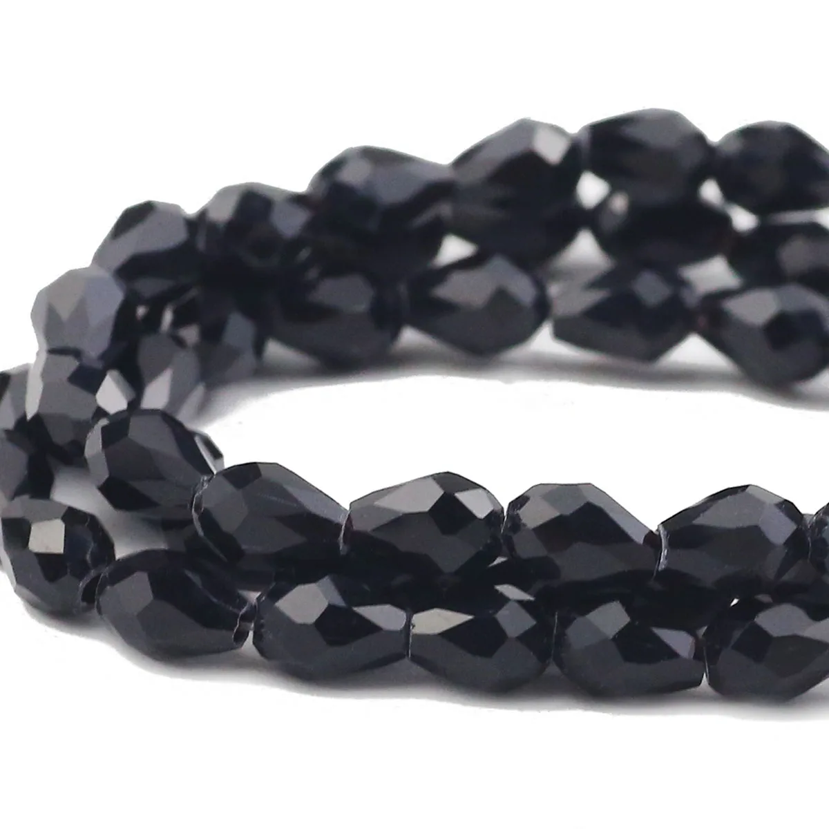 3x5/4x6mm 100pcs Black Austrian Water Drop Shape Spacer Beads Glass Loose Beads For Jewelry Making DIY Bracelet Necklace Earring