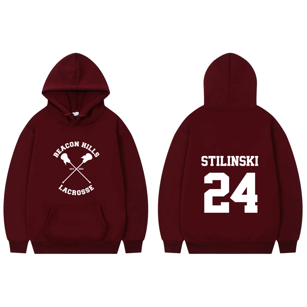 

Мужские флисовые толстовки с капюшоном Teen Wolf, красные пуловеры, женские уличные легкие толстовки Harajuku