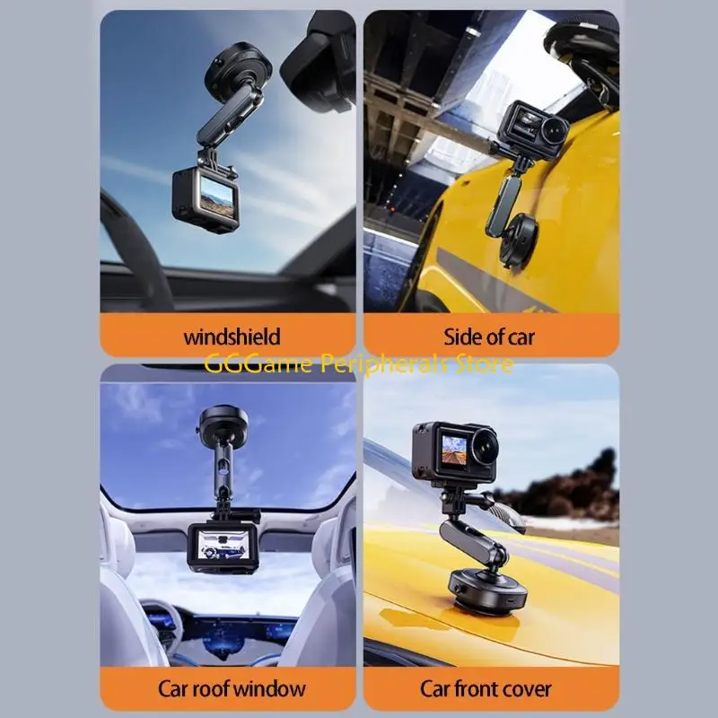 

U55B Intelligent Electric Car Suction Cup Holder For Dashboard Camera With 360Degree Rotation