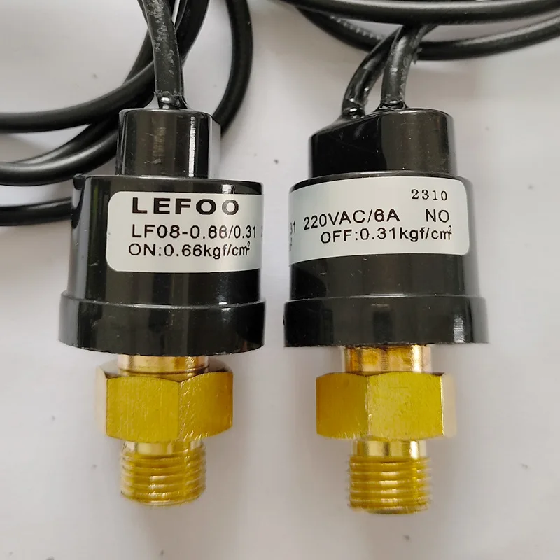 LEFOO Normally Open Pressure Switch Hydraulic Oil Pump High and Low Pressure Switch Multipurpose Micro Differential Pressure
